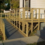 Wooden Ramp W/Rails