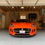 Garage Floor in Midnight Chip Color