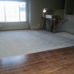 Carpet/click and lock floor