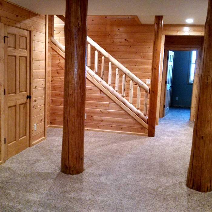 Log Home Carpet Job