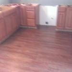 Luxury vinyl tile new construction install