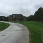 35,000 sq. ft of newly seeded grass