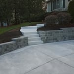 wall, stairs and driveway