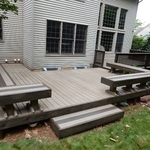 two tone deck staining