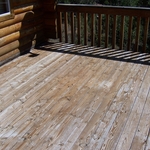 This deck's surface is in really poor shape