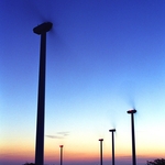 Evening Wind Farm
