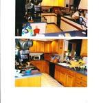 Cabinets before and after.
