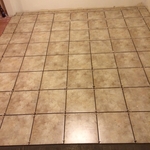 Ceramic tile in a mud room. Jefferson Ohio