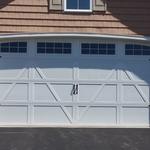 16x7 Carriage House door with 4 " overlay