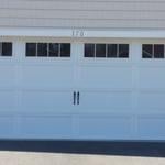 16x7 Carriage House door with 4 " overlay c