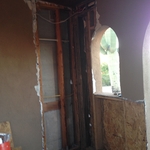 HandyMaid's hard at work Stucco #1 (Before us)