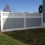 Vinyl with Custom Gray Panels