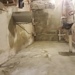 Dry Waterproofed basement walls