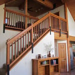 Staircase up to master bedroom