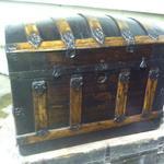 Restored steamer trunk