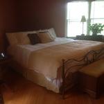 After washing bedding and remaking bed