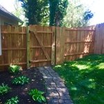 Sod and fence