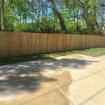 Sod and fence
