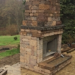 Outdoor fireplace