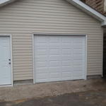 New garage door installed (steel door)