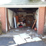 Installation of new garage door (old door destryed