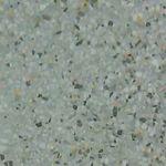 powder polish on the terrazo floor