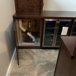 Home bar - stone accents