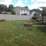 Southeast view of 6' fence