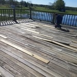 Attached deck BEFORE rebuild