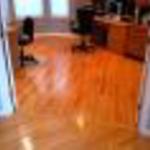 Hardwood transitioning from Hallway to Office