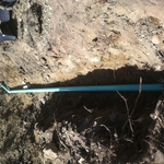 new sewer installation