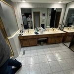 Bathroom remodel Before Leawood