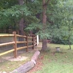 Post and Rail with Dog Wire Back