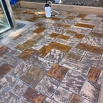 Acid Finish Stamped Concrete