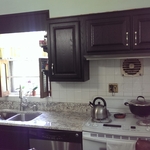 After Cabinet Refacing and Granite