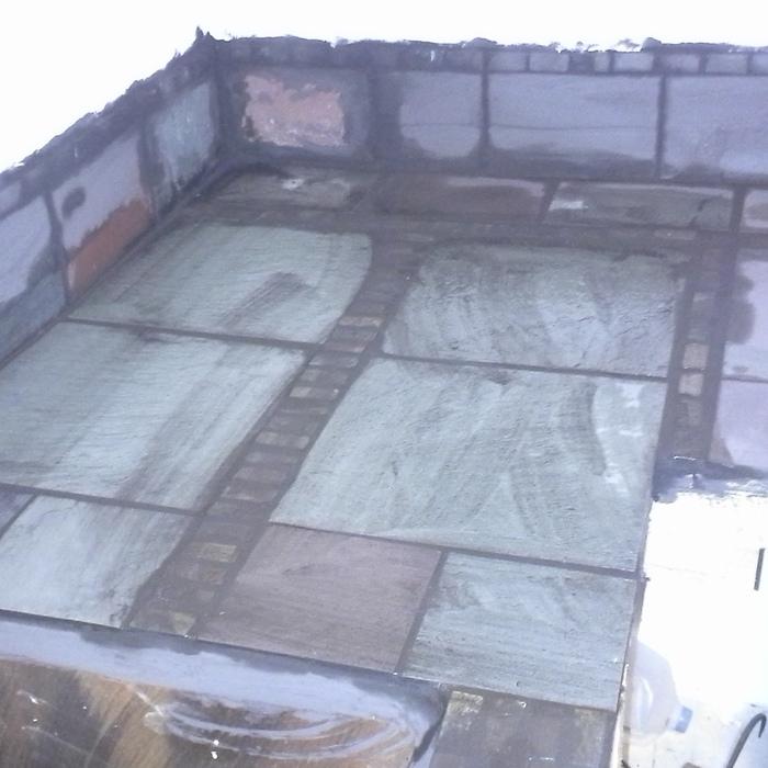 Custom slate countertop