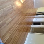 oak floor refinish, complete