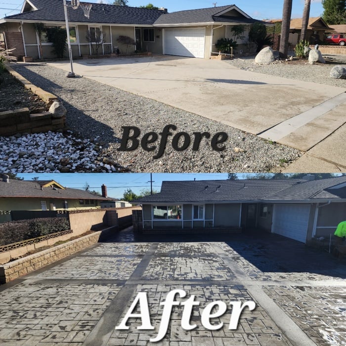 stamped driveway