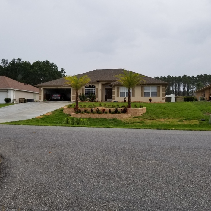 Retaining walls and landscaping