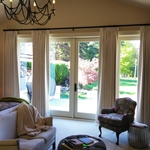 French pleated draperies