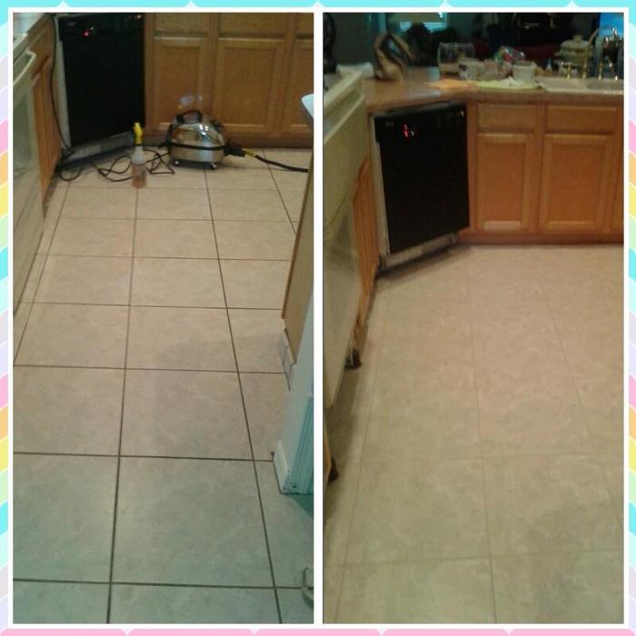 Grout and Tile Cleaned and color sealed