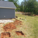 Firepit, Retaining Wall, Patio, and Pergola