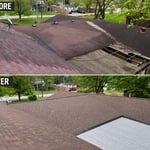 Before and after repairs