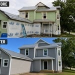 Before and after repairs