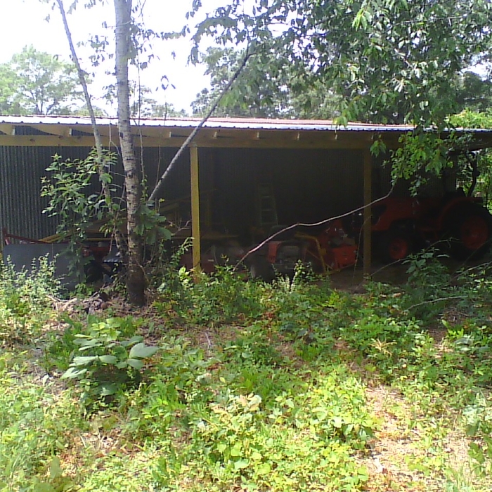 Lean to shed
