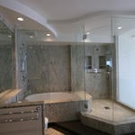 Neo shower with water deverter on jaccuzi