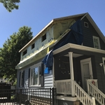 South dormer under construction