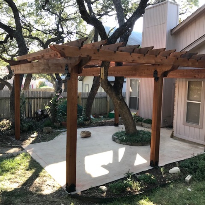 25x25 pergola
