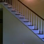 New stair steps and railings