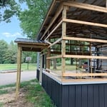 Another view of framing and metal.